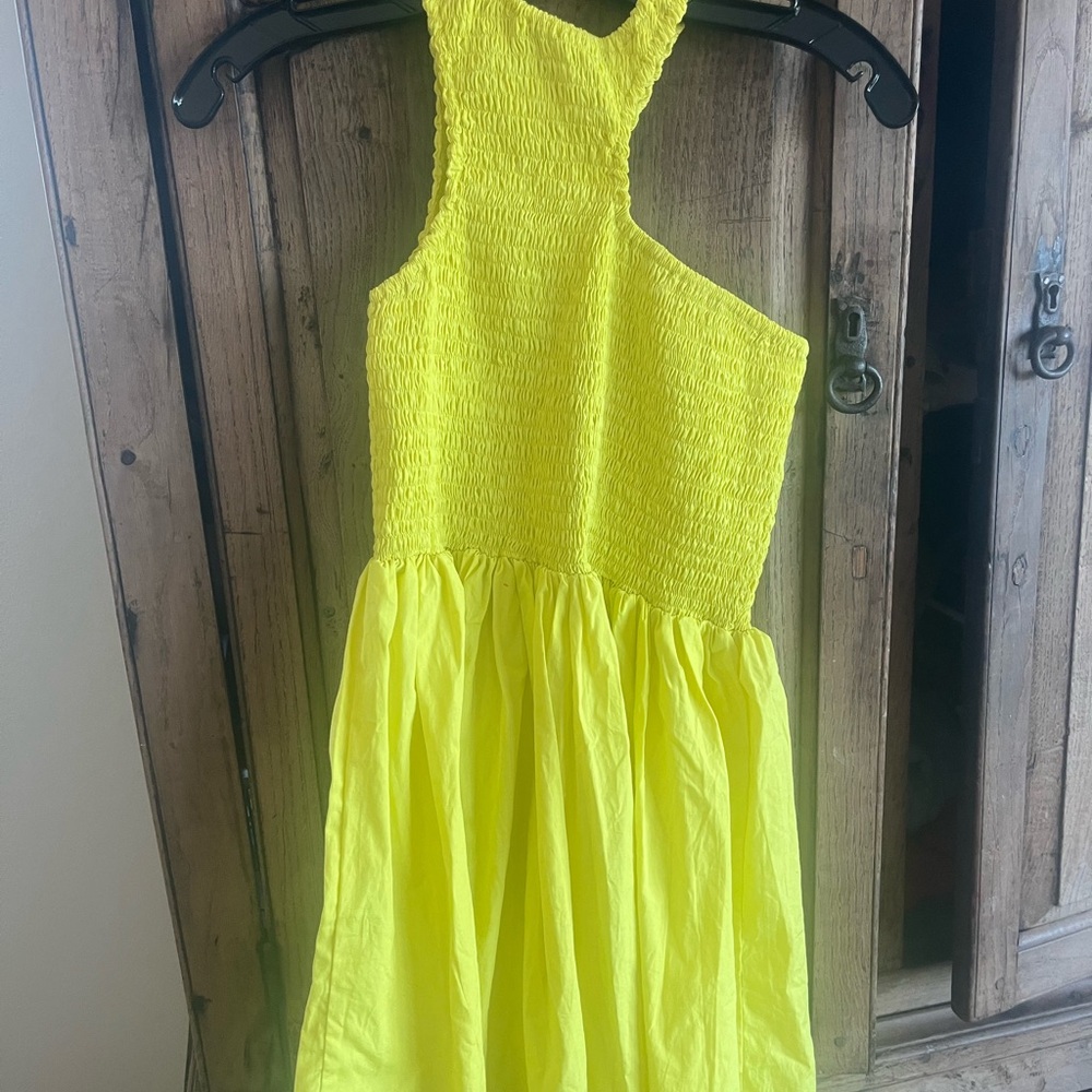 Vibrant Asymmetrical Yellow Dress